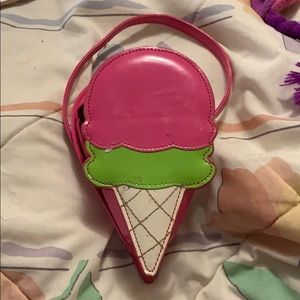 Mini ice cream cone purse